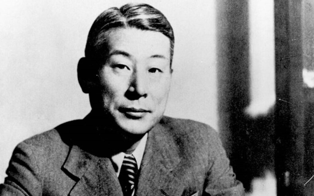 Rescuer Chiune Sugihara as the consul of Japan in Kaunas, Lithuania, in 1940. (Courtesy Yad Vashem Righteous Among the Nations Archive)