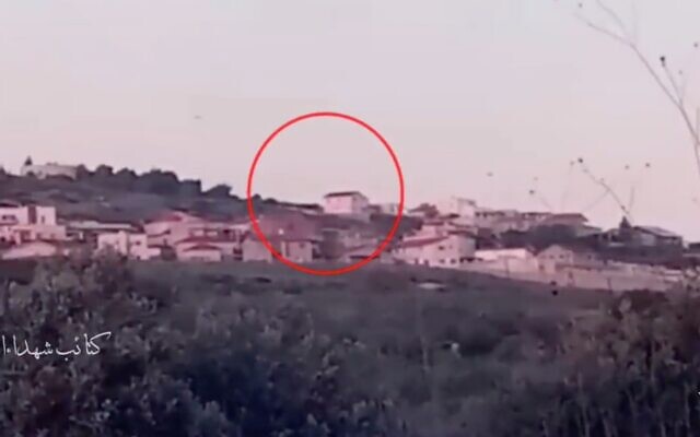 Footage from a shooting attack targeting Kibbutz Ma'ale Gilboa on April 3, 2023. (Screen capture/Twitter)