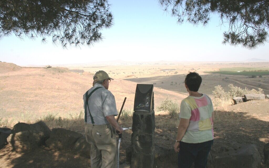 A memorial at the Valley of Tears includes an audio guide. (Shmuel Bar-Am)