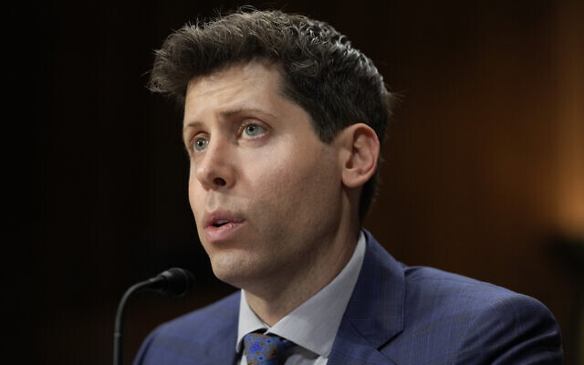 OpenAI CEO Sam Altman speaks before a Senate Judiciary Subcommittee on Privacy, Technology and the Law hearing on artificial intelligence, Tuesday, May 16, 2023, on Capitol Hill in Washington. (AP/Patrick Semansky)