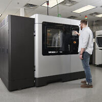 An undated photo of a Stratasys F900 3D printer. (Business Wire via AP)