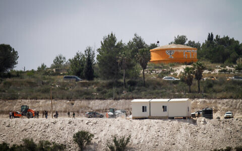 View of the outpost of Homesh, in the West Bank, on May 29, 2023. (Nasser Ishtayeh/Flash90)