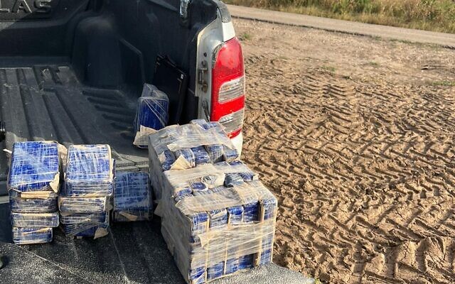 Police foil a heroin smuggling attempt from Jordan on May 23, 2023 (Police)