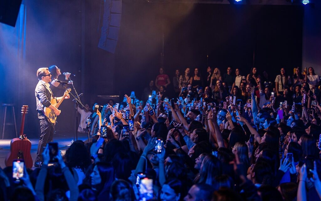 Felipe Colombo performs in Tel Aviv on May 3, 2023. (Courtesy/ Photo by Ortal Dahan Ziv)