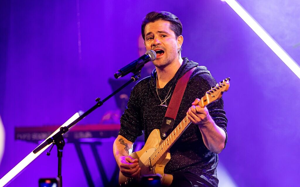 Felipe Colombo performs in Tel Aviv on May 3, 2023. (Courtesy/ Photo by Ortal Dahan Ziv)