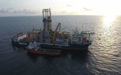 Illustrative: Stena drilling ship. (NewMed Energy)