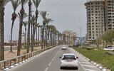 Cars travel along Ben Gurion Avenue in Netanya, Israel. (Google Maps)
