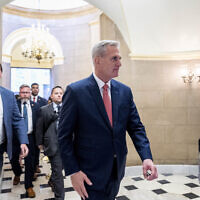 House Speaker Kevin McCarthy of California leaves his office on Capitol Hill in Washington, June 7, 2023. (AP Photo/Andrew Harnik)
