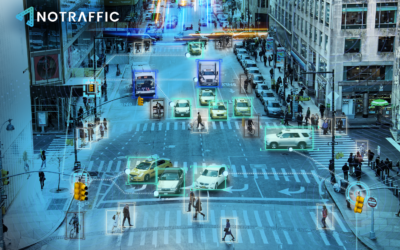NoTraffic's plug-and-play autonomous traffic management platform harnesses AI and computing to turn urban intersections into a single cloud-connected hub. (Courtesy)