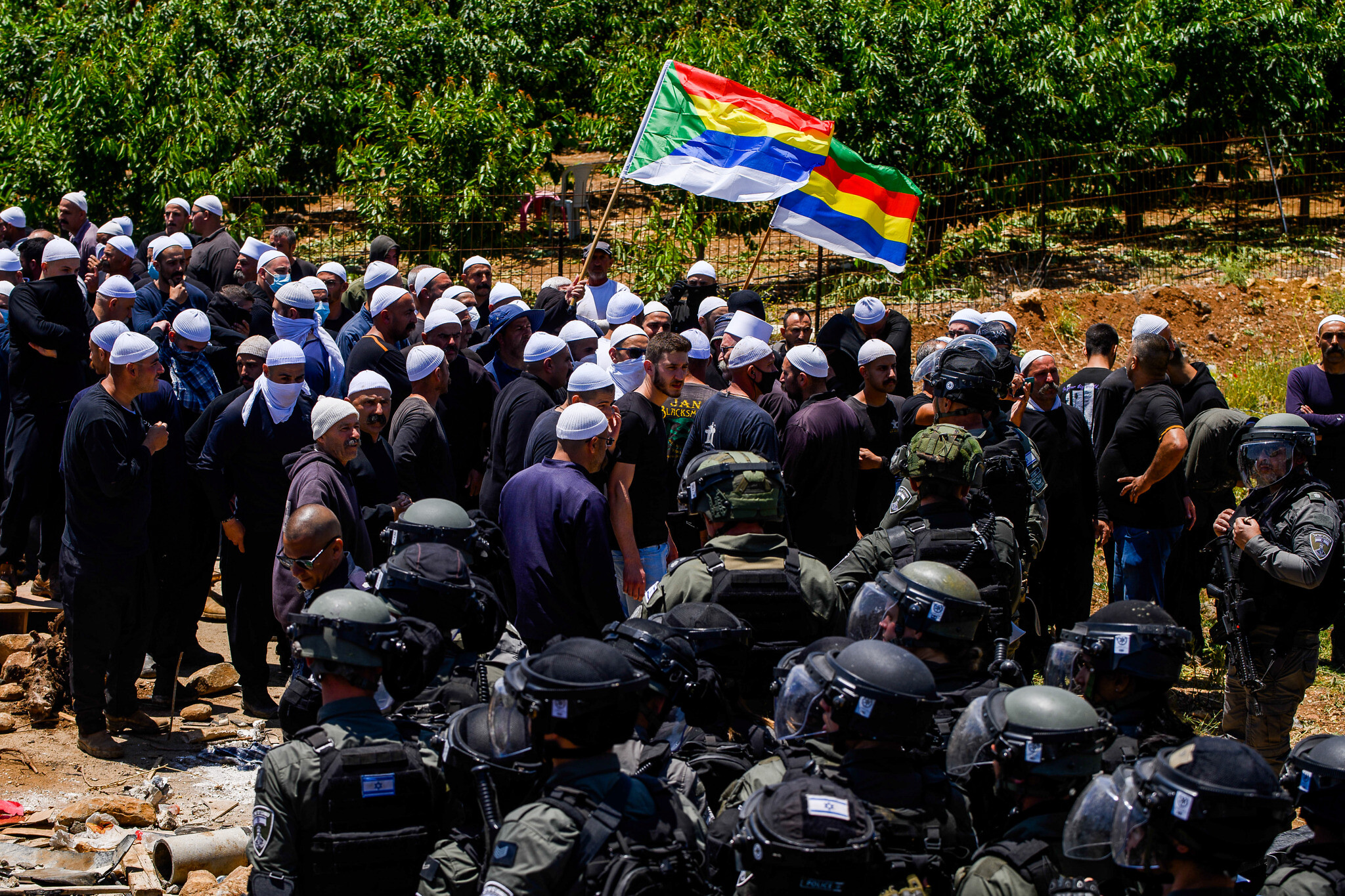 Several hurt in clashes in Golan Heights as Druze protest wind farm ...