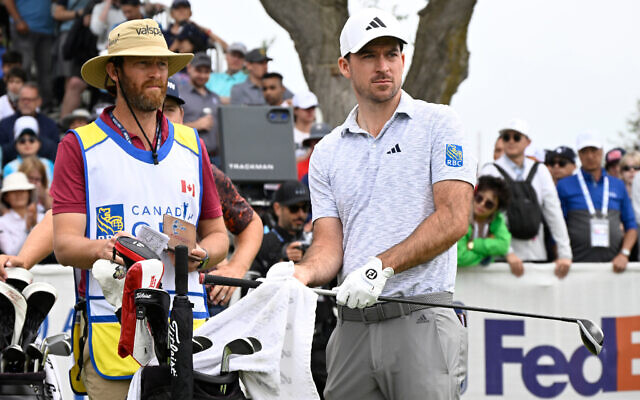 Nick Taylor plays in the last round of the Canadian Open in Toronto, June 11, 2023. (Bernard Brault/Golf Canada)