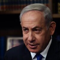 Prime Minister Benjamin Netanyahu speaks to Sky News, June 9, 2023 (Video screenshot; used in accordance with Clause 27a of the Copyright Law)