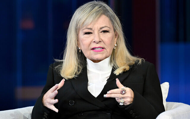 Roseanne Barr visits 'Fox & Friends' to promote her new show 'Roseanne Barr: Cancel This!' on Fox Nation at Fox News Studios, February 13, 2023, in New York. (Evan Agostini/Invision/AP)