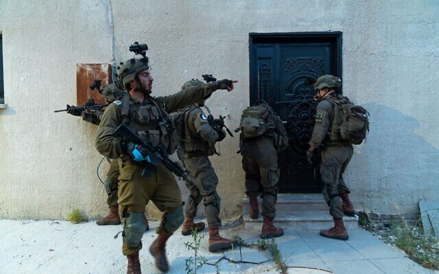 Israeli troops operate in the West Bank, early June 7, 2023. (Israel Defense Forces)