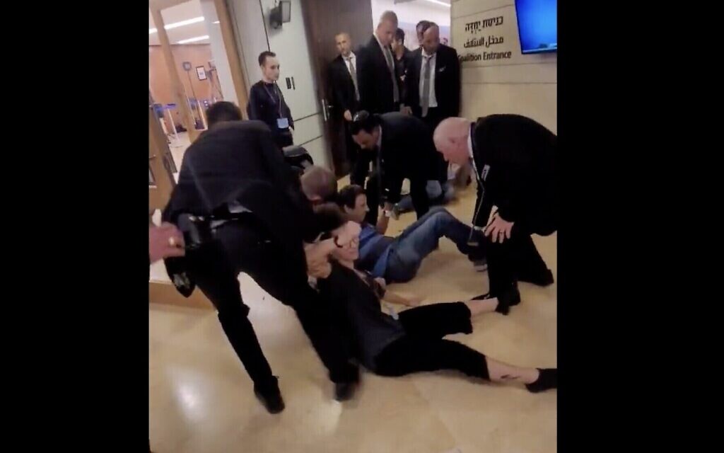 Anti-overhaul protesters forcibly removed from Knesset - Vimarsana News