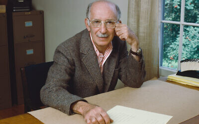 American author Bernard Malamud, author of 'The Fixer,' in August 1980. (Nancy R. Schiff/Getty Images via JTA)