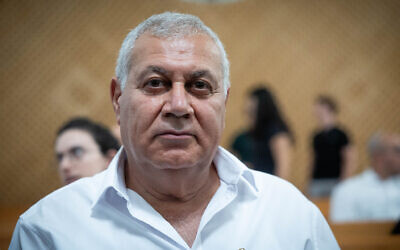 Acting Tiberias mayor Boaz Yosef at a hearing at the Supreme Court in Jerusalem, in petitions against the so-called "Tiberias law," on July 30, 2023. (Yonatan Sindel/Flash90)