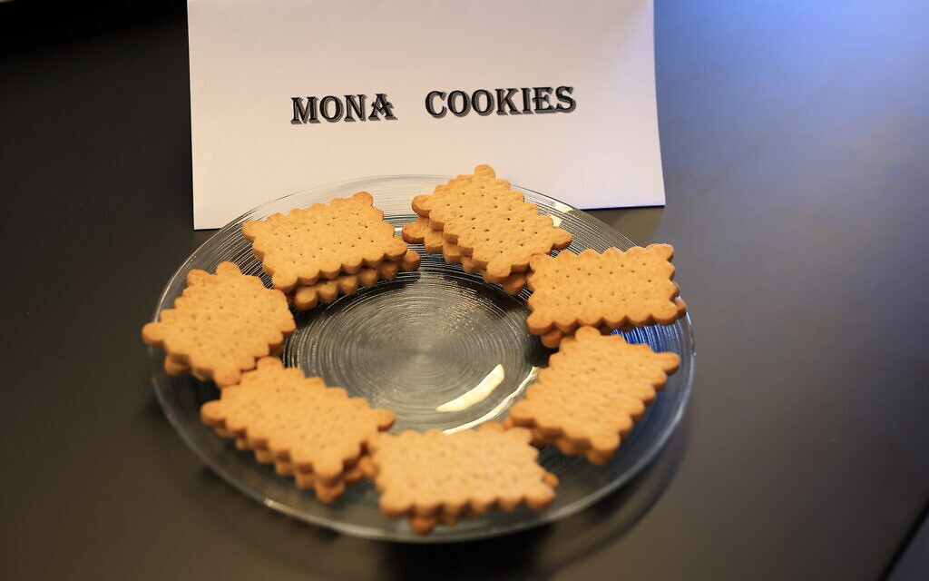 Special cookies developed by Dr. Mona Kidon, director of the pediatric allergy clinic at Safra Children’s Hospital, Sheba Medical Center, to treat children with severe peanut allergies. (Courtesy of Sheba Medical Center)