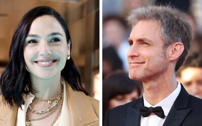 Gal Gadot, left, shown at an event in New York, and Damian Szifron, shown at the Cannes Film Festival. (Getty Images via JTA)