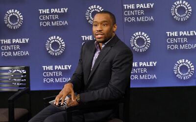 Moderator Marc Lamont Hill at an event in New York City, December 7, 2016. (Bennett Raglin/Getty Images for BET Networks/AFP)