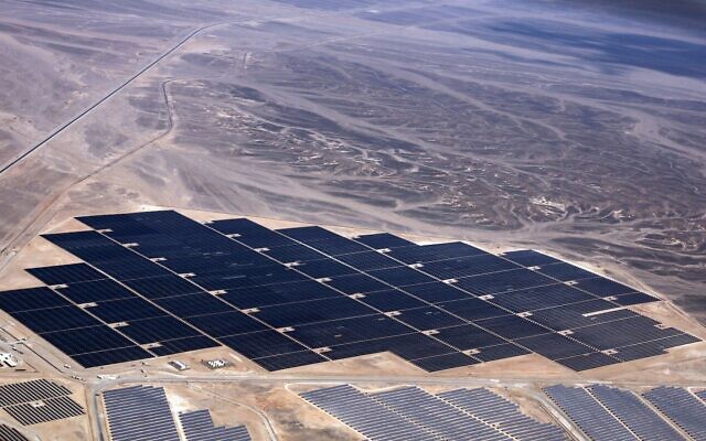 Illustrative: The Shams Ma'an Solar Power Plant in the Hashemite Kingdom of Jordan (Business Wire via AP)