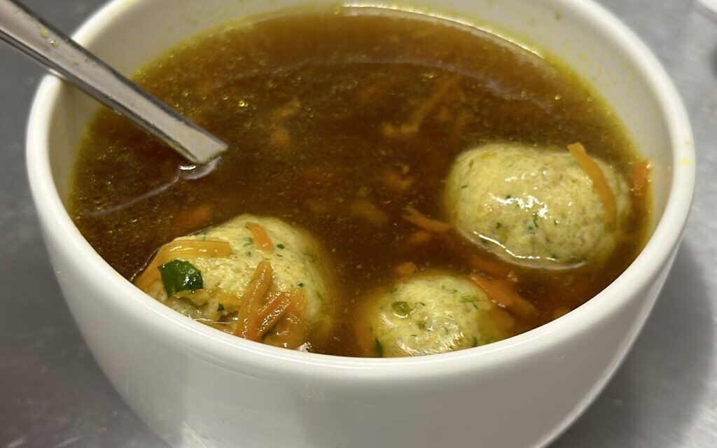 Matzah ball soup from Deli 613 in Dublin. (Courtesy)