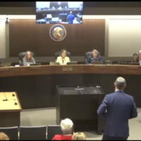 California Rabbi Evon Yakar addresses the El Dorado County Board of Supervisors prior to the a vote to rescind "American Christian Heritage Month," September 19, 2023. (YouTube screenshot: used in accordance with Clause 27a of the Copyright Law)