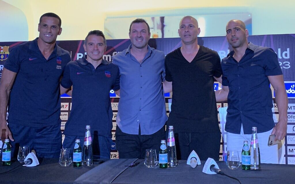 FC Barcelona legends land in Israel to play against Maccabi Tel Aviv, Haifa veterans - Vimarsana News