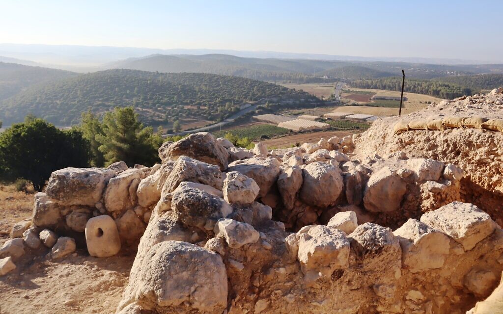 View from the excavation site at Tel Azekah. (Shmuel Bar-Am)