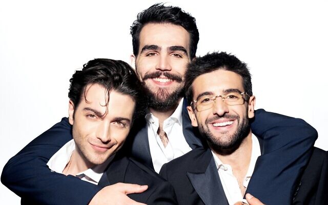 Il Volo, three Italian operatic singers who perform 'popera' and will appear in Israel on October 14, 2023. (Courtesy: Opera Bleus)
