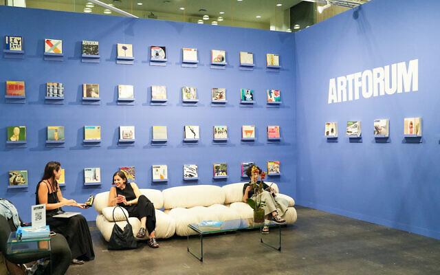 Artforum at the 2023 Armory Show VIP Preview at Javits Center on September 7, 2023 in New York City. (Sean Zanni/Patrick McMullan via Getty Images via JTA)