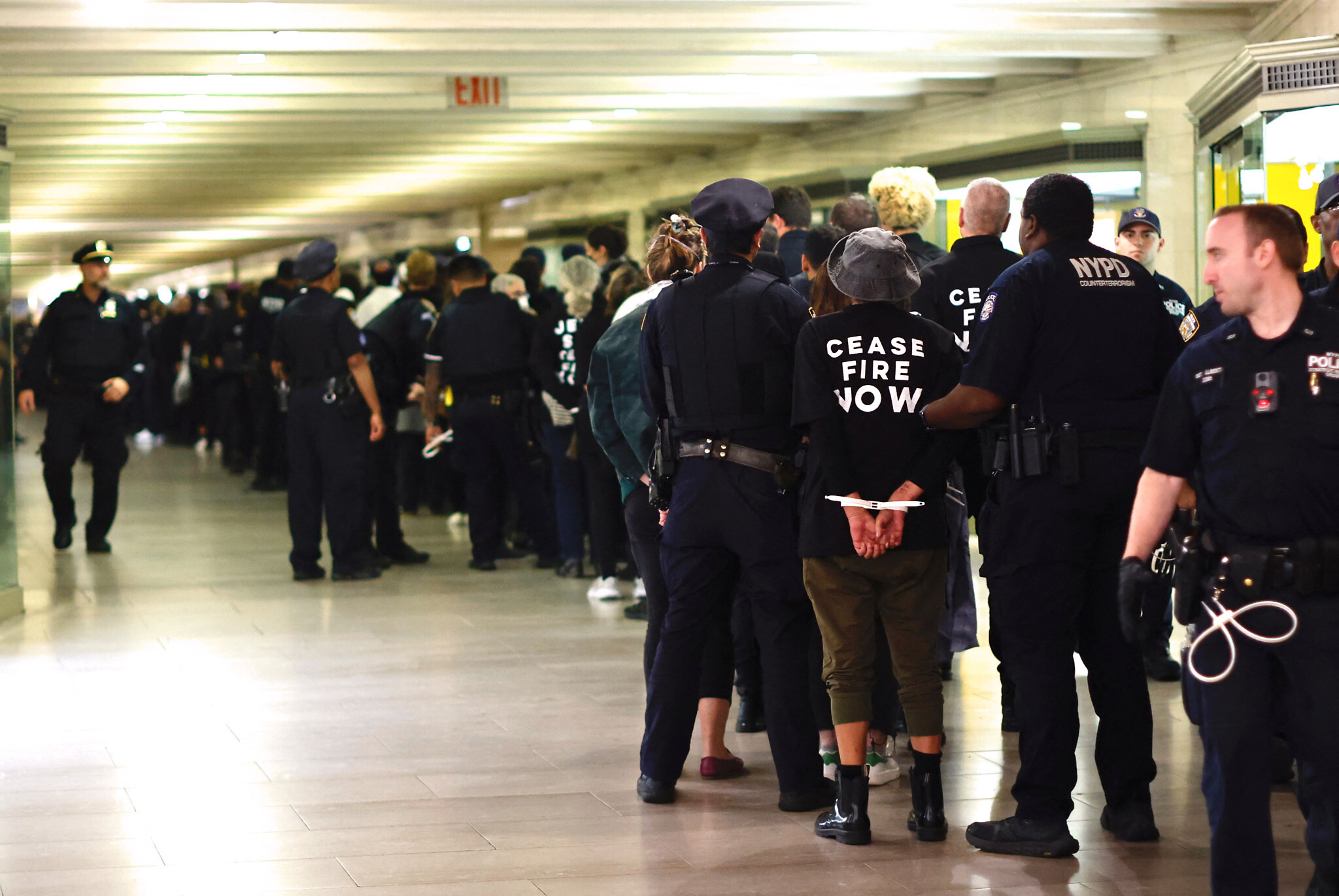 200 held as Jewish group shuts NYC's Grand Central calling for