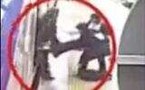 Screen capture from video purportedly showing 16-year-old Armita Garawand being carried unconscious from a meto train in Tehran, Iran, October 3, 2023. (X. Used in accordance with Clause 27a of the Copyright Law)