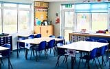 Illustrative: An empty classroom. (Getty Images via JTA)