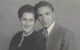 Dov (Berale) Broder (right) and his wife Batya Broder in 1947. Dov was killed during a battle on May 13, 1948, and his remains were identified in 2023. (Israel Defense Forces)