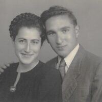 Dov (Berale) Broder (right) and his wife Batya Broder in 1947. Dov was killed during a battle on May 13, 1948, and his remains were identified in 2023. (Israel Defense Forces)