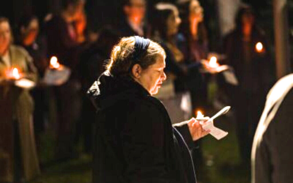 Candlelight Vigil for Israel at East Northport Jewish Center on Long Island, New York, Oct. 12, 2023 (Wayne Rivera/Church Unleashed)