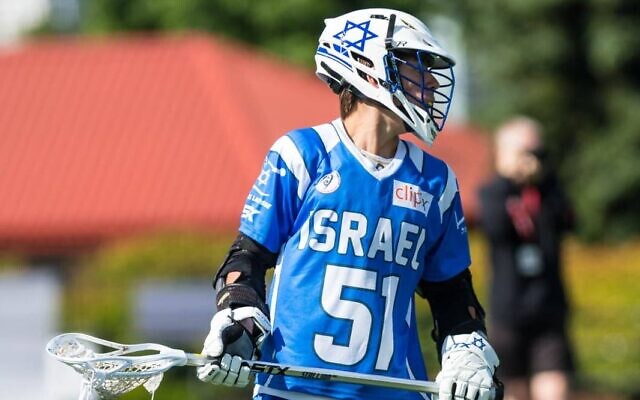 Israeli lacrosse player Mor Cohen (Facebook screen capture, used in accordance with Clause 27a of the Copyright Law)