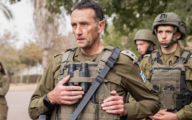 IDF Chief of Staff Lt. Gen. Herzi Halevi speaks to troops in southern Israel on October 15, 2023. (Israel Defense Forces)