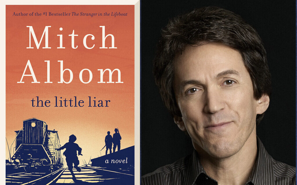 'The Little Liar,' the new novel by bestselling Jewish author Mitch Albom, is set in Salonika, Greece, before, during and after the Holocaust. (Jenny Risher/illustration by Mollie Suss via JTA)