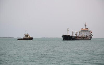 Illustrative: Ships are seen at Saleef port in the western Red Sea Hodeida province, on May 13, 2019. (AFP)