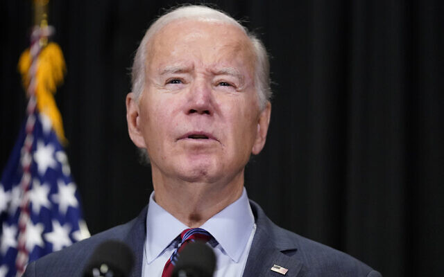President Joe Biden speaks to reporters in Nantucket, Mass., on Friday, Nov. 24, 2023, about hostages freed by Hamas in the first stage of a swap under a four-day cease-fire deal. (AP Photo/Stephanie Scarbrough)