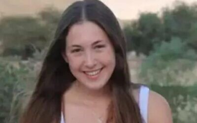 Naama Levy was taken hostage by Hamas terrorists on October 7, 2023 from the Nachal Oz army base (Courtesy)