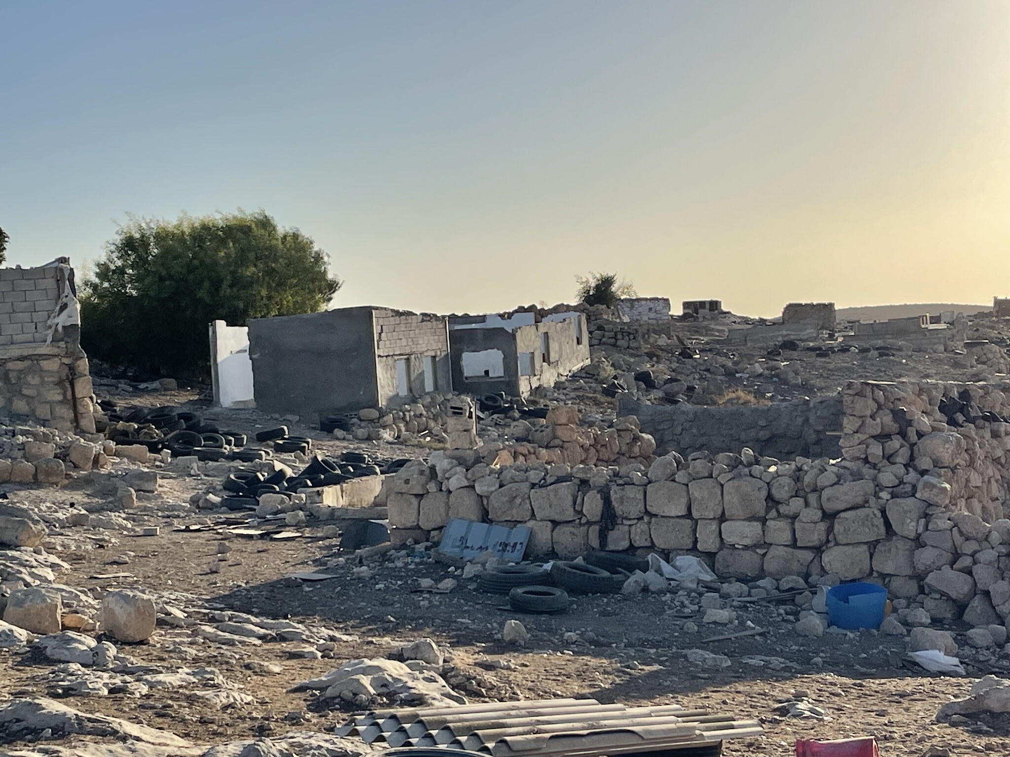 The abandoned Palestinian village of Zanutah in the South Hebron Hills in the West Bank. Zanuta was abandoned by its residents following a series of alleged attacks and incidents of harassment by extremist setters from the region. (Jeremy Sharon / Times of Israel)