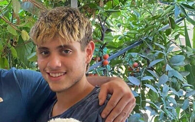Liam Or, 18, taken captive by Hamas terrorists on October 7, 2023 from his home in Kibbutz Be'eri and released on November 29, 2023. (Courtesy)