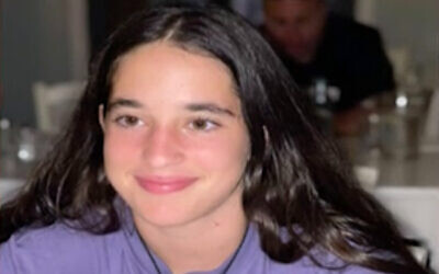 Gali Tarshanksy, 13, was taken captive on October 7, 2023, from her home on Kibbutz Be'eri by Hamas terrorists (Courtesy)