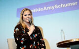 Amy Schumer speaks onstage during the 'Inside Amy Schumer' SAG Screening at Crosby Hotel on April 3, 2023 in New York City. (Dimitrios Kambouris/Getty Images via AFP)