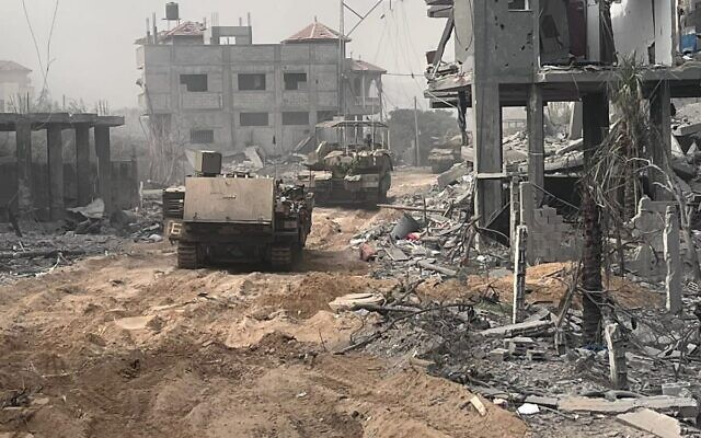 IDF troops operating in the Gaza Strip in an undated photo, October 2023 (Israel Defense Forces)