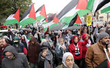 File: A pro-Palestinian demonstration amid the Israel-Hamas war, in Dearborn, Michigan, on October 14, 2023. (JEFF KOWALSKY / AFP)