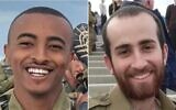 IDF Staff Sgt. Aschalwu Sama (left) and Sgt. First Class (res.) Or Brandes. (IDF)